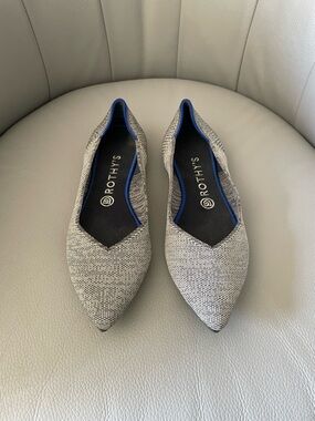 Rothy’s Pebble Grey Pointed Flats